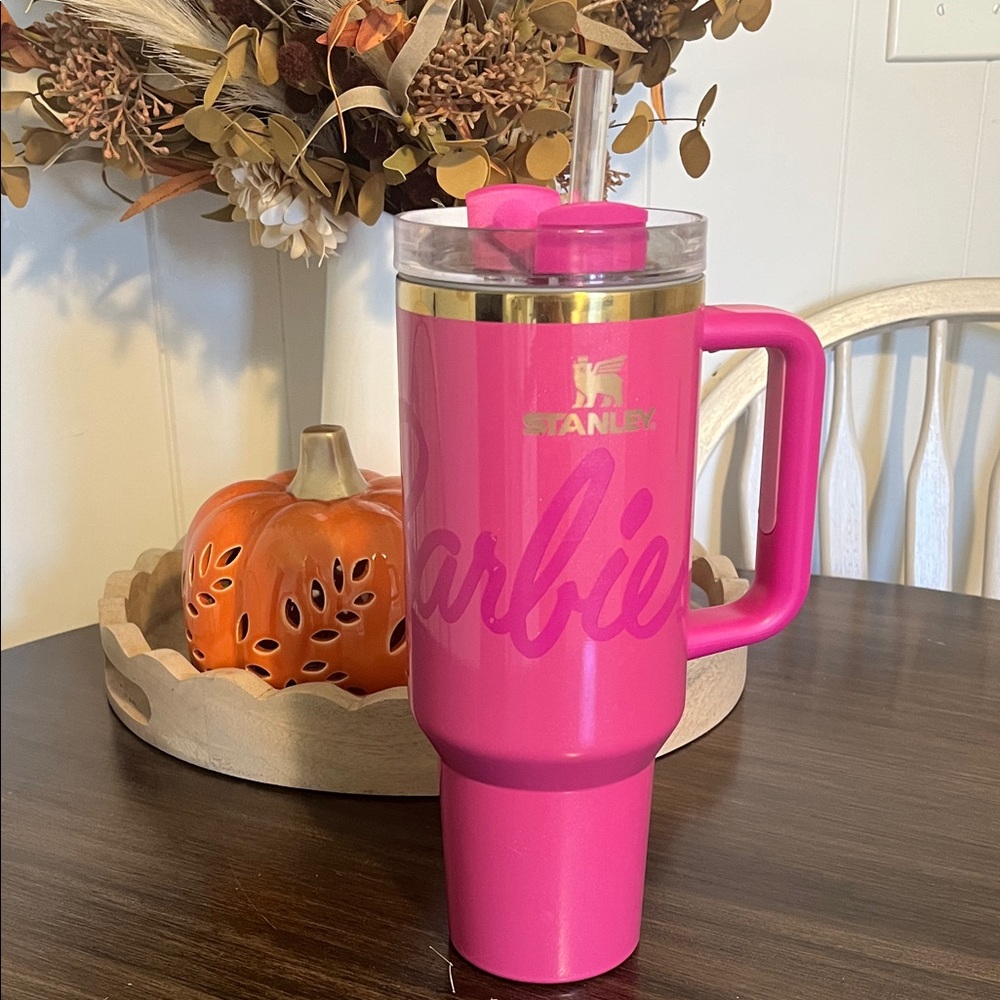 Stanley Barbie Pink Travel Mug with Straw